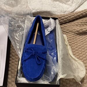 J. Crew Vibrant Blue Moccasins
